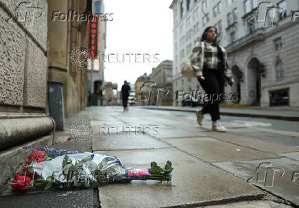 Aftermath of an incident where a car hit fans at the Liverpool parade