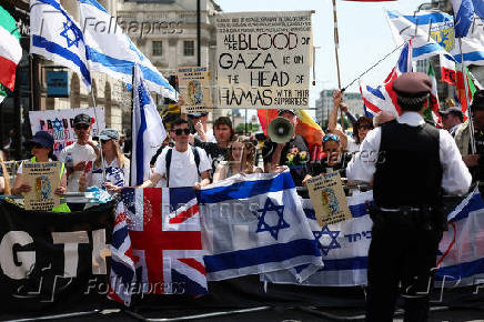 Pro-Palestinian demonstration in London