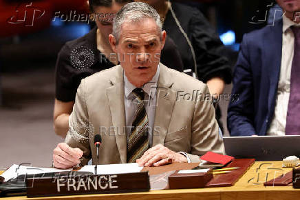 United Nations Security Council meeting about the conflict between Israel and Iran, in New York