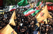 Supporting rally for Iranian supreme leader on Tasua day in Tehran