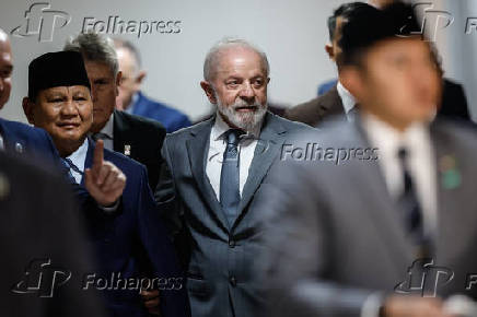 Presidente Luiz Inácio Lula da Silva recebe o presidente da Indonésia, Prabowo Subianto