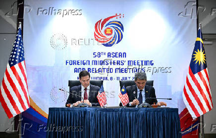 US Secretary of State Marco Rubio attends the ASEAN Foreign Ministers' Meeting