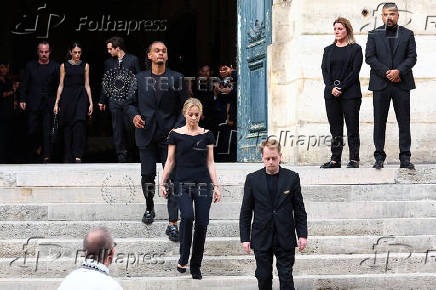 Funeral of late French talk show host and TV journalist Thierry Ardisson in Paris