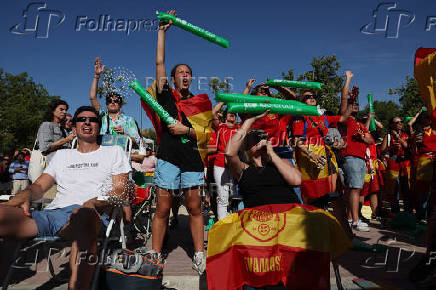 UEFA Women's Euro 2025 - Final - England v Spain - Fans gather in Madrid