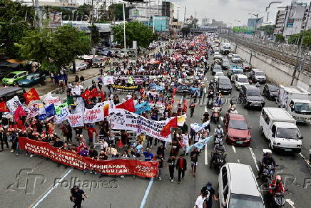 Protests during State of the Nation Address in Manila