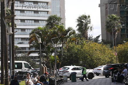 Rajadas de ventos na região do aeroporto de Congonhas em SP