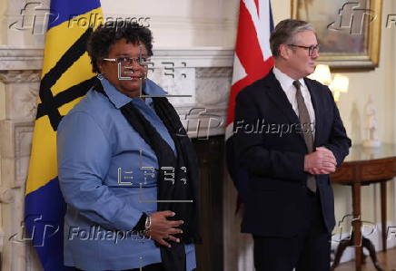 British prime minister meets Barbadian counterpart at Downing Street