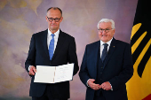 Incoming German cabinet members receive certificate of appointment in Berlin