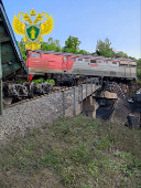 Railway bridge collapses in Russia's Kursk region