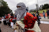 Pro-Palestinian protest in Quito