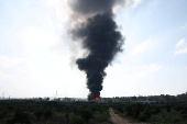 Aftermath of missile attack from Iran on Israel