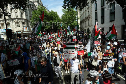 Pro-Palestinian demonstration in London