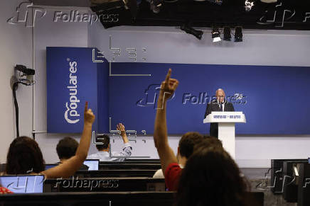Rueda de prensa del PP después de la reunión del Comité de Dirección