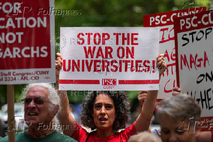 FILE PHOTO: Teaching unions rally ahead of Congressional Committee testimony