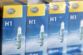 Illustration shows Hella car light bulbs