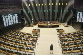 Plenário da Câmara dos Deputados vazio 