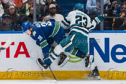 NHL: San Jose Sharks at Vancouver Canucks