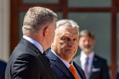 Hungarian Prime Minister Viktor Orban visits Slovakia