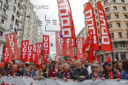 Manifestación del Primero de Mayo en Madrid