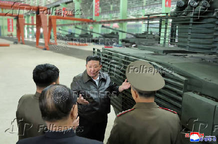 North Korea's leader Kim tours military equipment facility