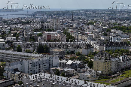 Drone view of Brest