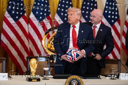 FIFA Task Force meeting in the East Room of the White House