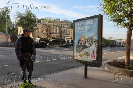 Rehearsal for Victory Day parade in Moscow