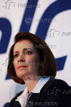 Mobile phone company Telcel holds a press conference in Mexico City