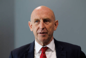 Britain's Defence Secretary John Healey visits MBDA Storm Shadow factory in Stevenage