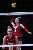 FIVB Volleyball Women's Nations League - Belgium vs Thailand