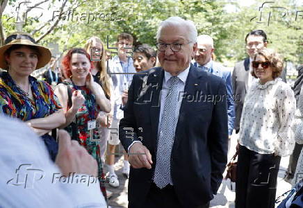 German President Frank-Walter Steinmeier visits the Institute of Science in Tokyo