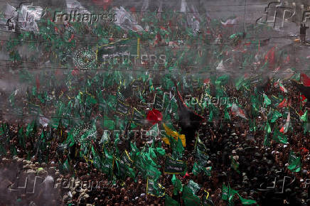 Shi'ite Muslim pilgrims gather to commemorate Ashura, the holiest day on the Shi'ite Muslim calendar