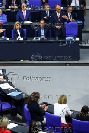 German lower house of parliament Bundestag budget session, in Berlin
