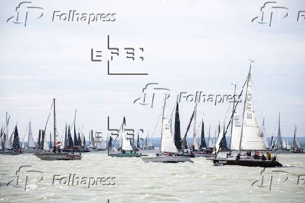 International yachting race around Lake Balaton