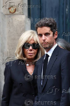 Funeral of late French talk show host and TV journalist Thierry Ardisson in Paris