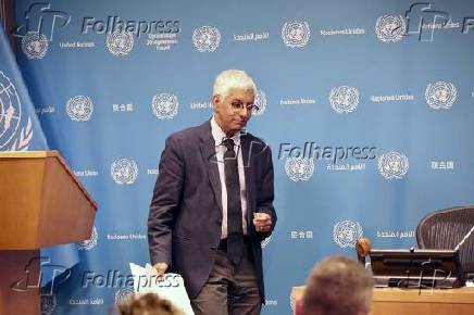 Coletiva de imprensa para a solução pacífica da questão da Palestina e sobre a implementação de uma solução de dois Estados.