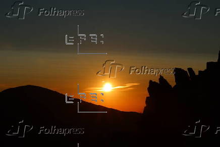 Sunset view over the Polish Tatra Mountains