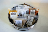 A tin of spices is pictured at Spice Kitchen, as the company reacts to U.S President Donald Trump's tariffs, in Liverpool