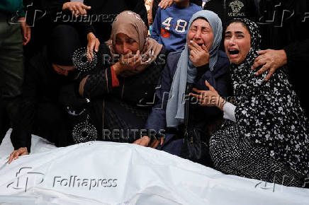 Palestinians mourn loved ones killed in Israeli strikes