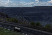 Iron ore open pit mine in Kryvyi Rih