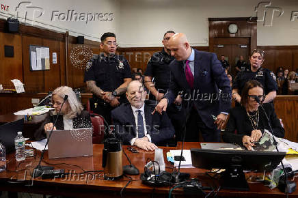 Weinstein appears at Manhattan Criminal Court for his rape and sexual assault retrial in New York
