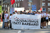 May Day protest in Hamburg