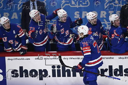 2025 IIHF Ice Hockey World Championship semifinals - Sweden vs USA
