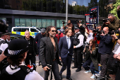 British actor and comedian Russell Brand appears at Southwark Crown Court, in London