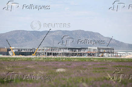 FILE PHOTO: A new Facebook data center is under construction in Eagle Mountain
