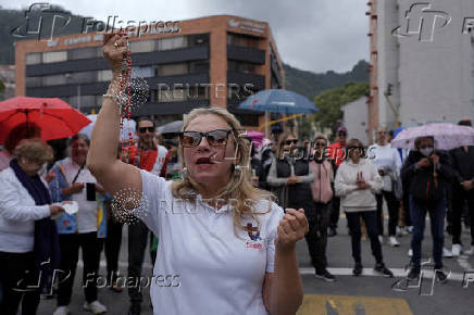Colombian Senator Miguel Uribe shot during a campaign event, in Bogota