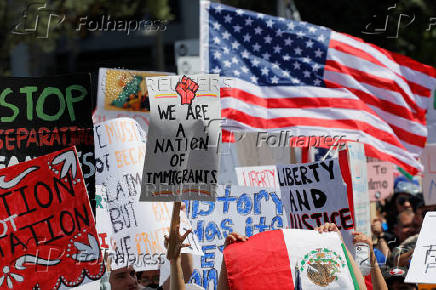 No Kings Day protest, in Los Angeles
