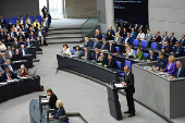 Session at the German lower house of parliament Bundestag, in Berlin