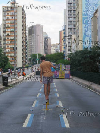 Dia de Lazer no Elevado Presidente João Goulart em São Paulo