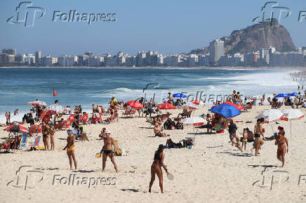 Movimentação nas praias do Rio de Janeiro.